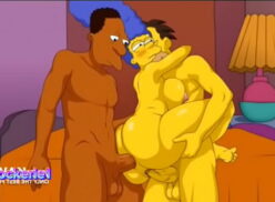 Margie Simpson hentai traindo homer com dois